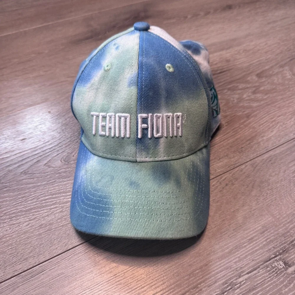 Cincinnati Zoo Team Fiona Youth Tie Dye Baseball Cap Blue Green NWT‎